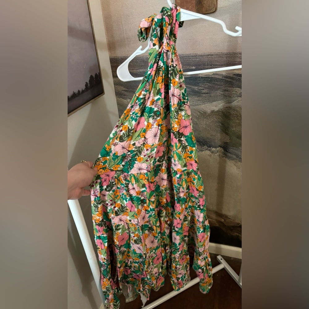 Tropical Halter Dress